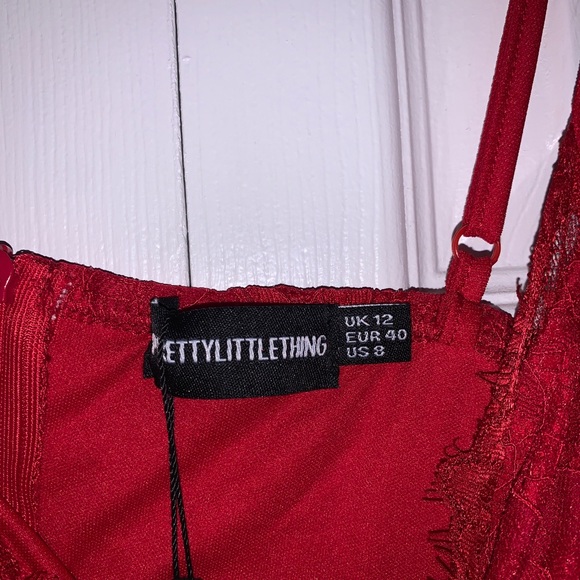 PLT red lace dress - Picture 5 of 6